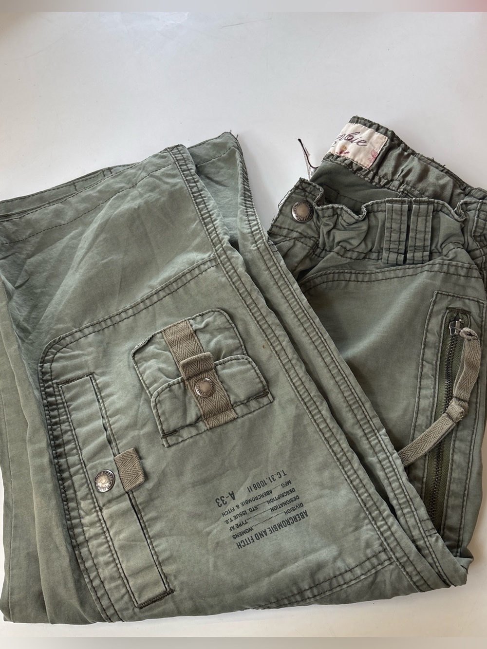 Abercrombie & Fitch Olive Green Cargo Pants
